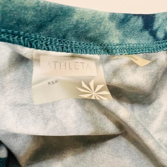 Athleta Nectar Tatoo Tie Dye Printed Surplice Neck Dress Size XS Petite - Picture 4 of 8